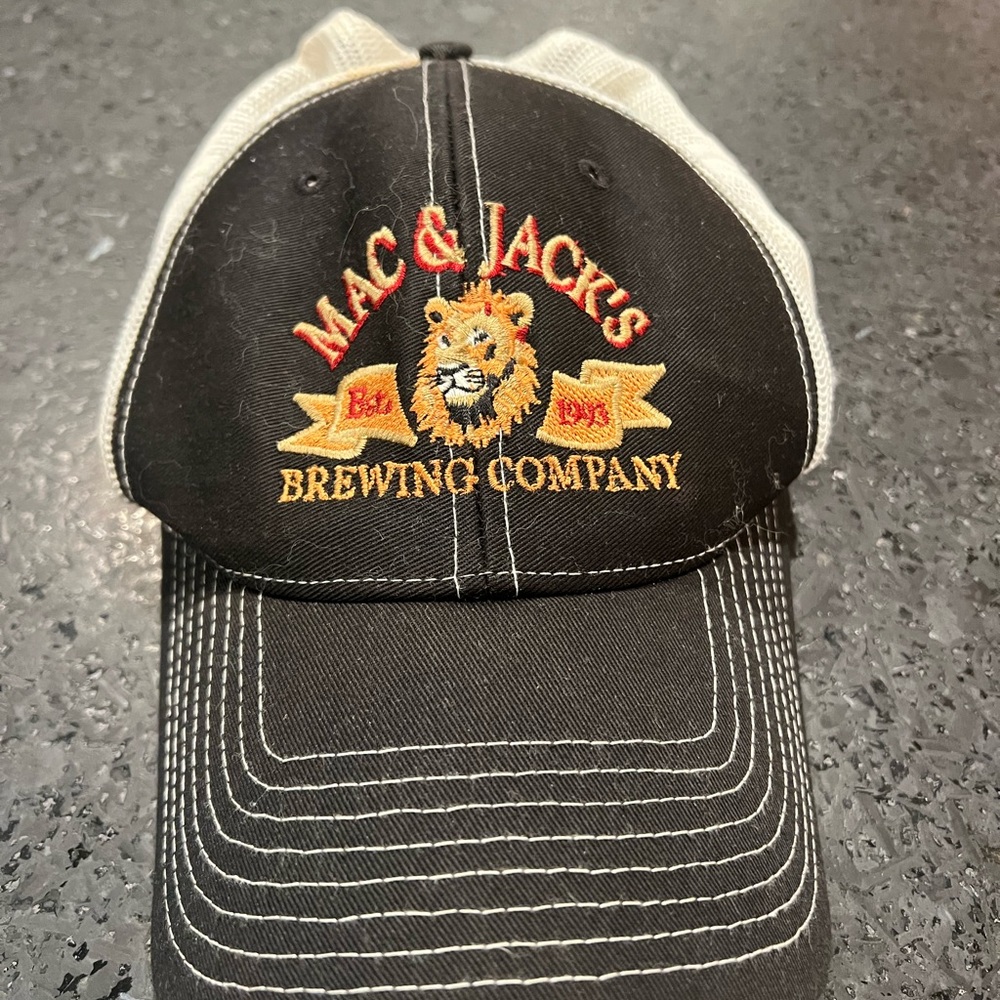Mac & Jack's Brewing Company Black Trucker Hat Cap